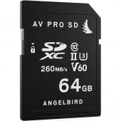 Карта памяти Angelbird SDXC MK2 AV PRO 64GB UHS-II V60 (AVP064SDMK2V60)