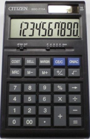 Калькулятор Citizen SDC-711A