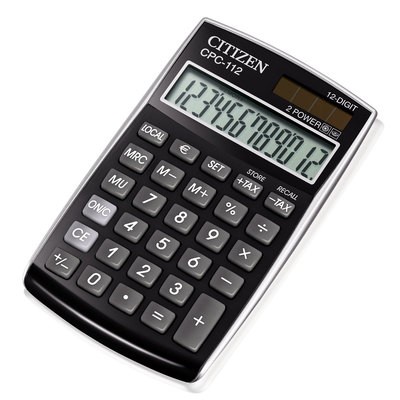 Калькулятор Citizen CPC-112BKWB