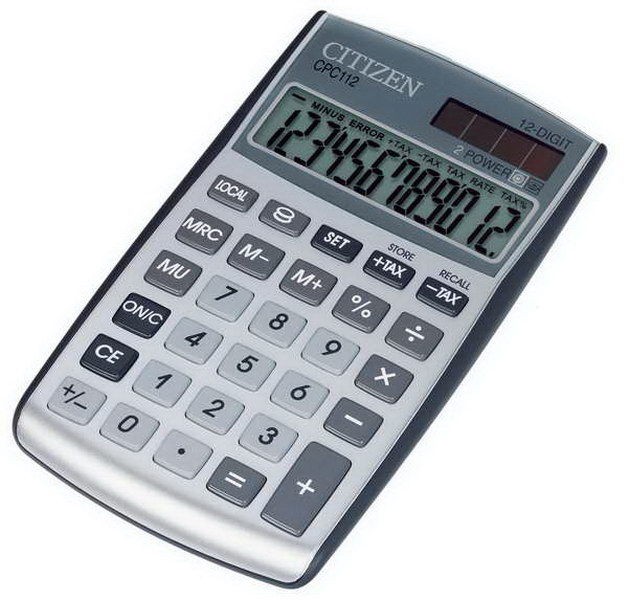 Калькулятор Citizen CPC-112WB