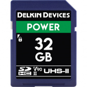 Карта памяти Delkin Devices Power SDHC 32GB 2000X UHS-II Class 10 V90 (DDSDG200032G)