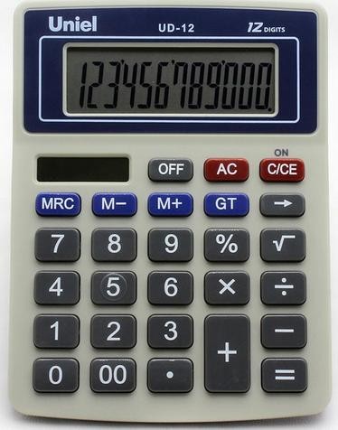 Калькулятор Uniel UD-12 B
