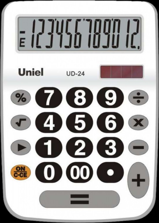 Калькулятор Uniel UD-24 W