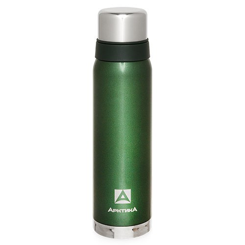 Термос Арктика (0,9 литра) с узким горлом американский дизайн, зелёный