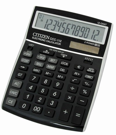 Калькулятор Citizen CCC-112BKWB