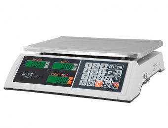 Настольные весы M-ER 327AC-32.5 LCD "Ceed" без стойки, белые
